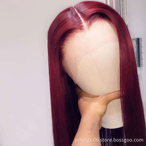 Brazilian Remy Cuticle Aligned Human Hair Lace Closure Wig Pre Plucked Hd Full Lace Front Human Hair Wigs For Black Women